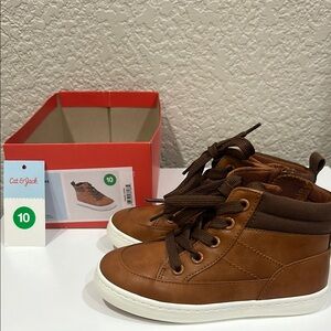 Cat & Jack Brown Sneakers with Suede Finish